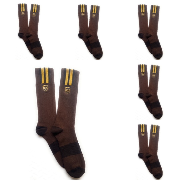 UPS Crew Socks 6 Pairs ALL Sizes - Picture 1 of 1
